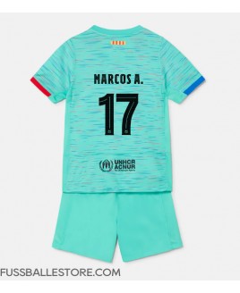Günstige Barcelona Marcos Alonso #17 3rd trikot Kinder 2023-24 Kurzarm (+ Kurze Hosen)
